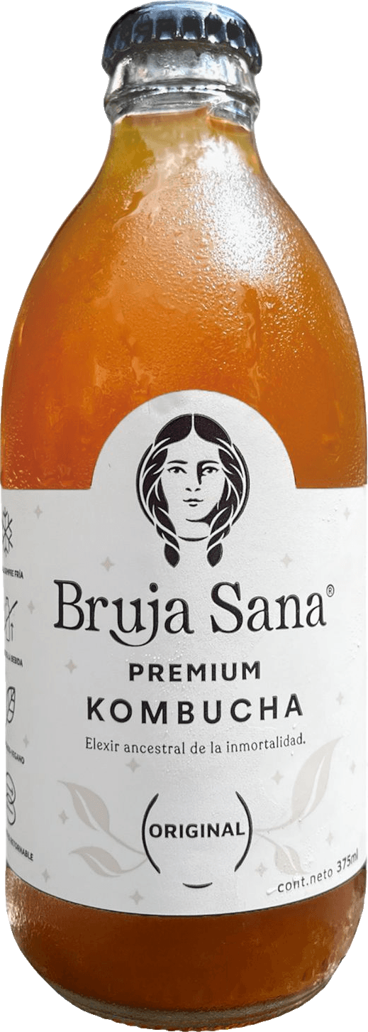 Botella de Kombucha Bruja Sana — sabor Original, 375 ml